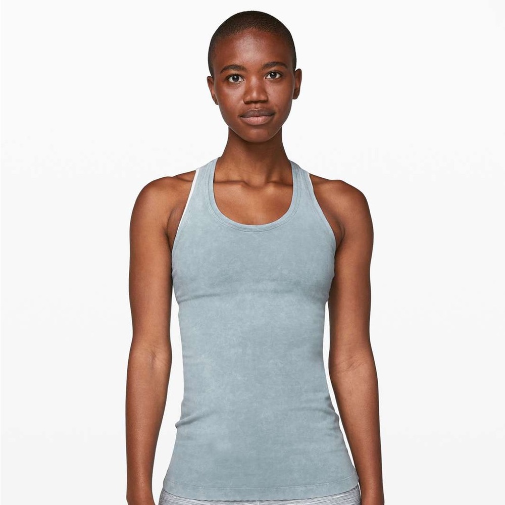 Lululemon Cool Racerback II dye washed chambray size 6